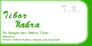 tibor makra business card